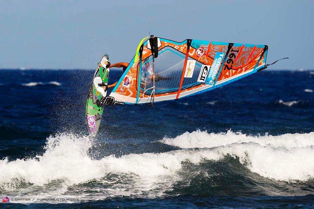 Caterina Stenta - 2014 PWA Tenerife World Cup, Day 1 ©  Carter/pwaworldtour.com http://www.pwaworldtour.com/